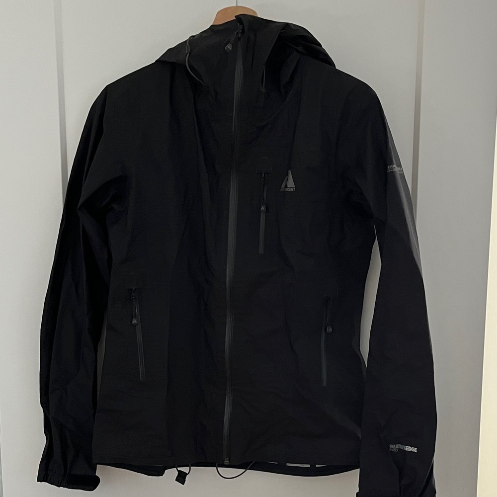 Women’s Eddie Bauer First Ascent Black Waterproof rain Jacket size S